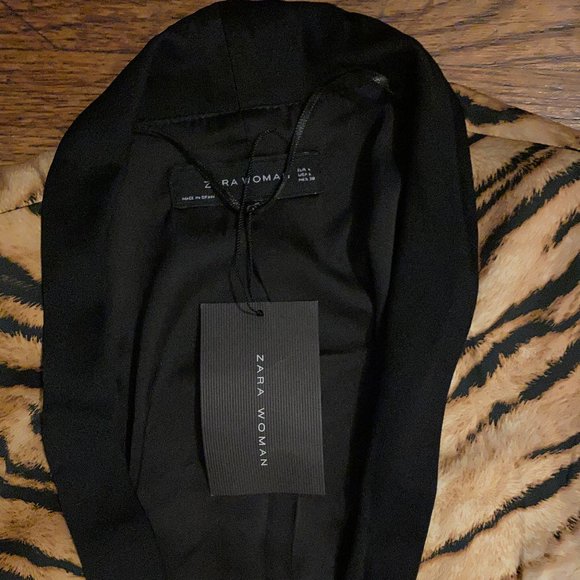 Zara, BN Beautiful Silk Tiger Print Blazer, Size L - Picture 4 of 11